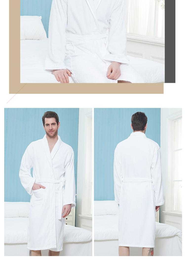 Wrapped in Warmth — 100% Cotton Terry Bathrobe for Women