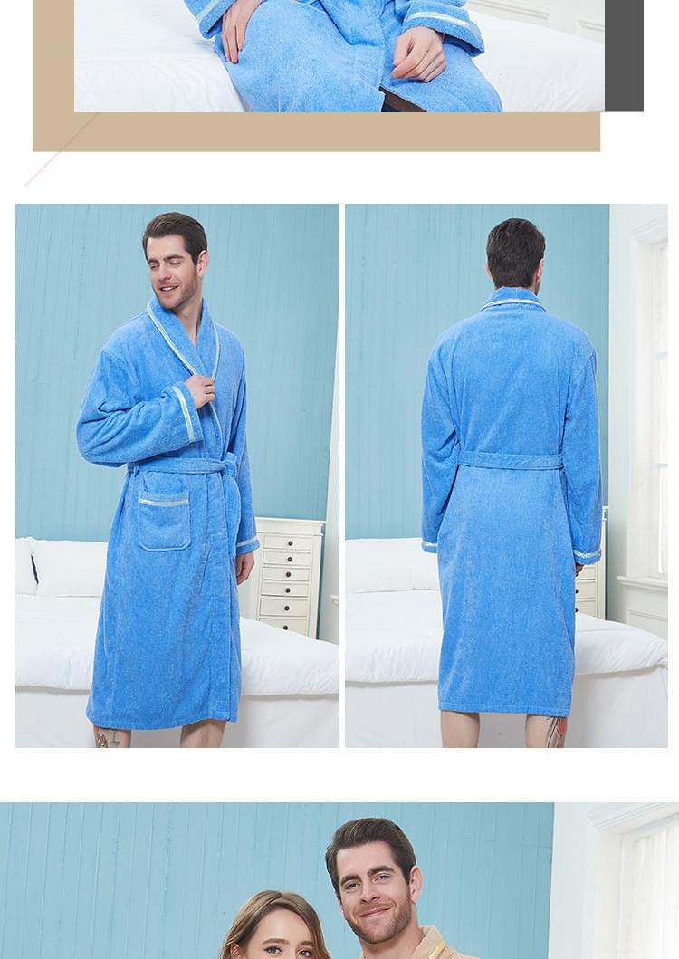 Wrapped in Warmth — 100% Cotton Terry Bathrobe for Women