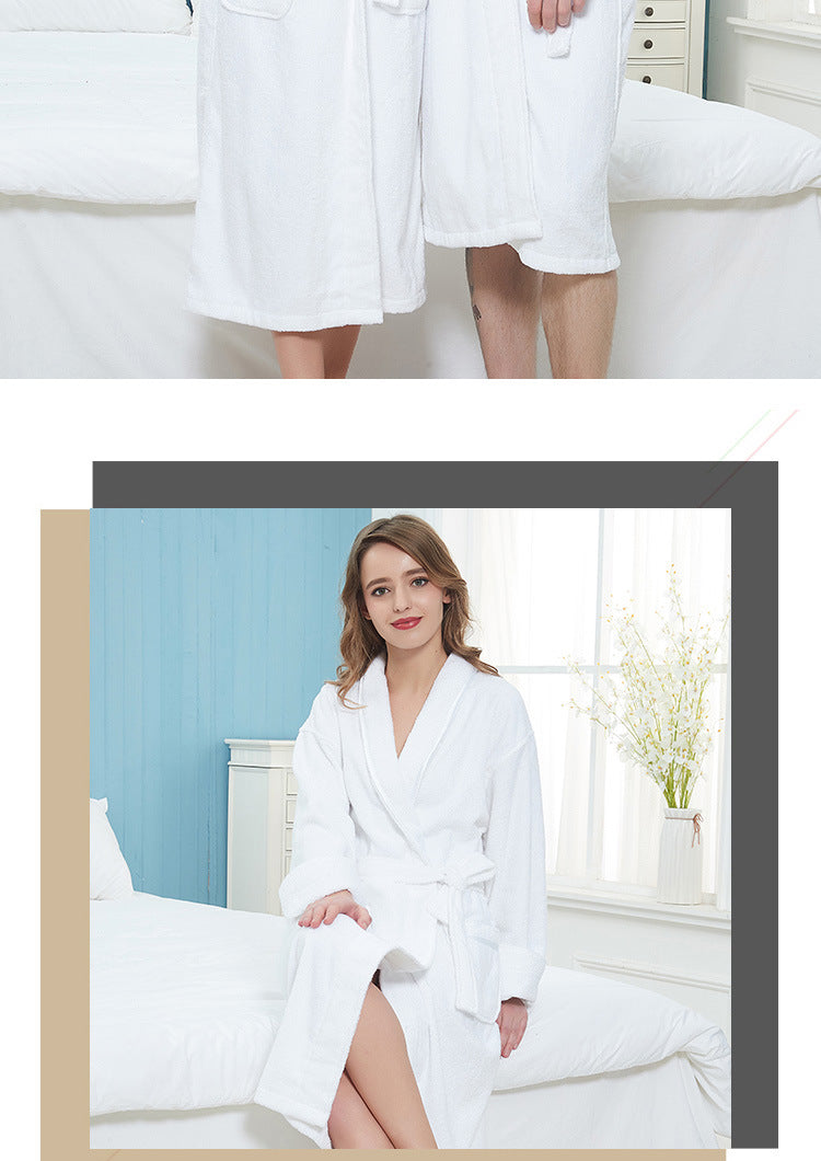 Wrap Yourself in Calm — 100% Cotton Terry Bathrobe