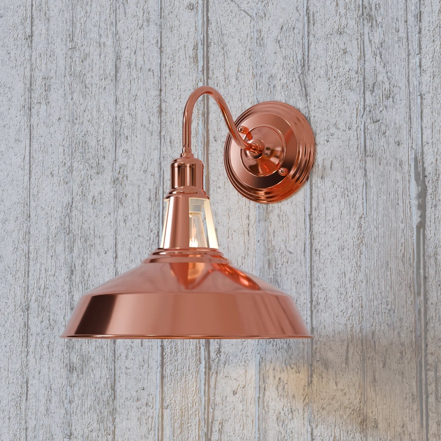 Rose Gold Barn Slotted Wall Sconce