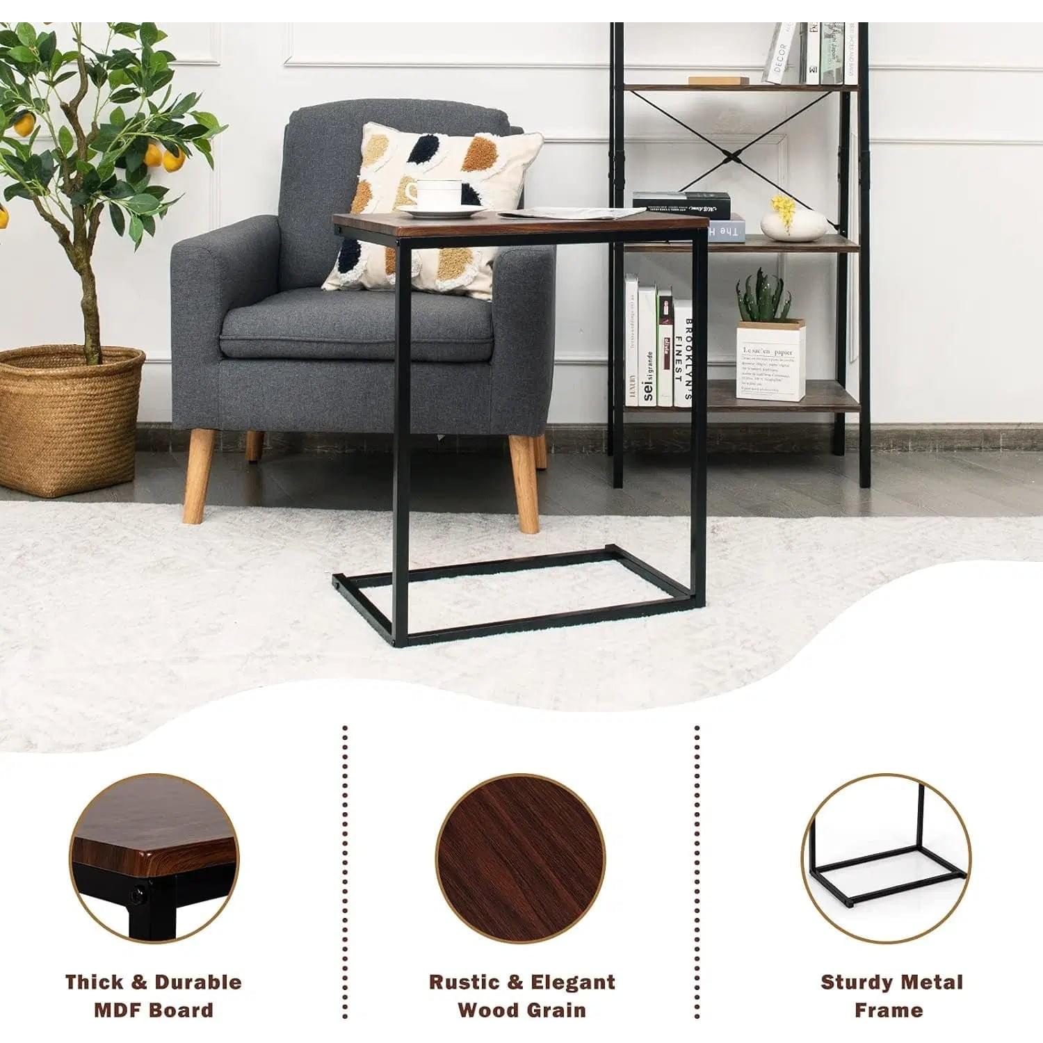 The Table That Fits Your Life — C-Shaped Sofa Side Table Jonine’s Corner