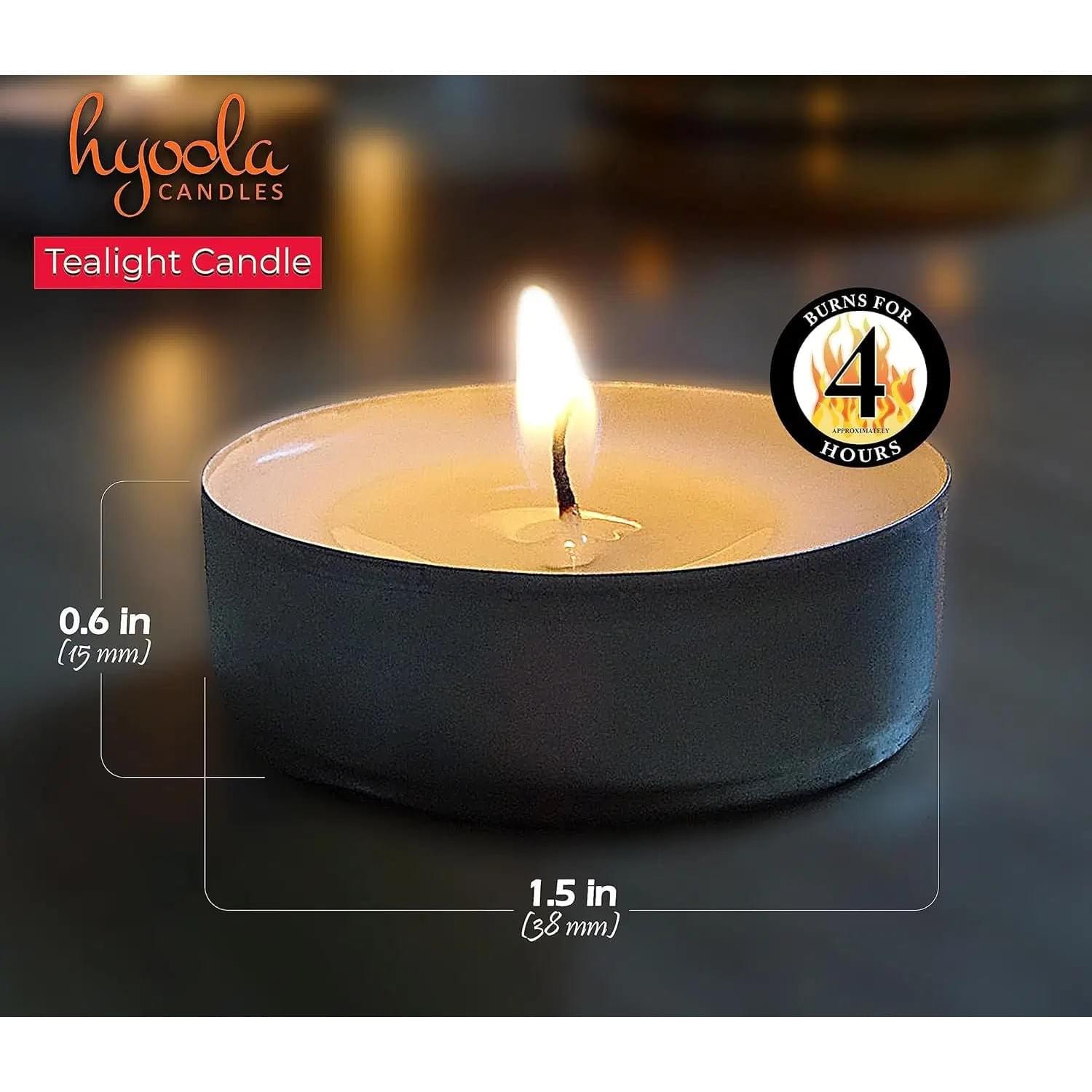 The Quiet Glow — Unscented Tea Light Candles, 100-Pack