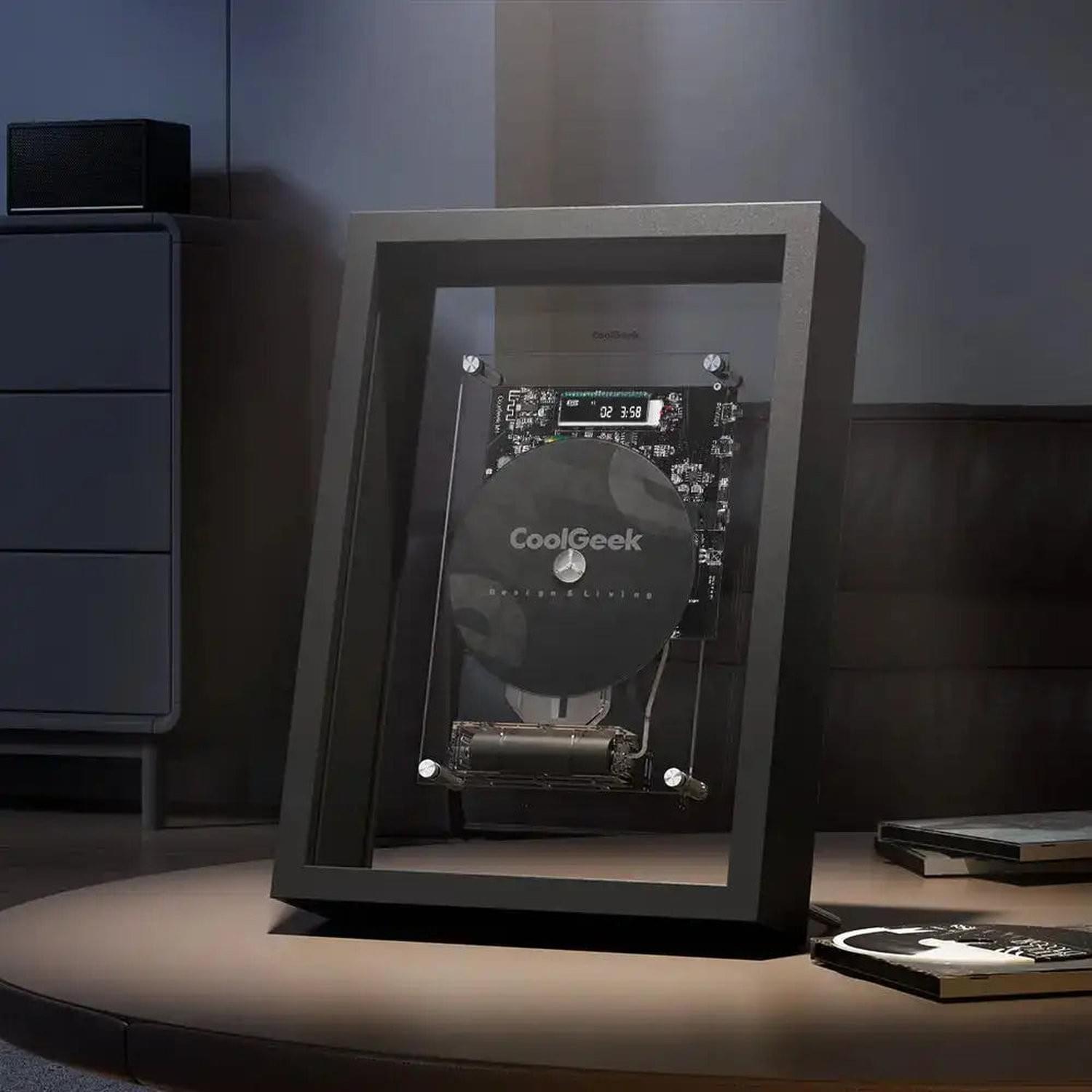 Transparent CD Player — Bluetooth Hi-Fi Audio with Vertical Display Design Jonine’s Corner