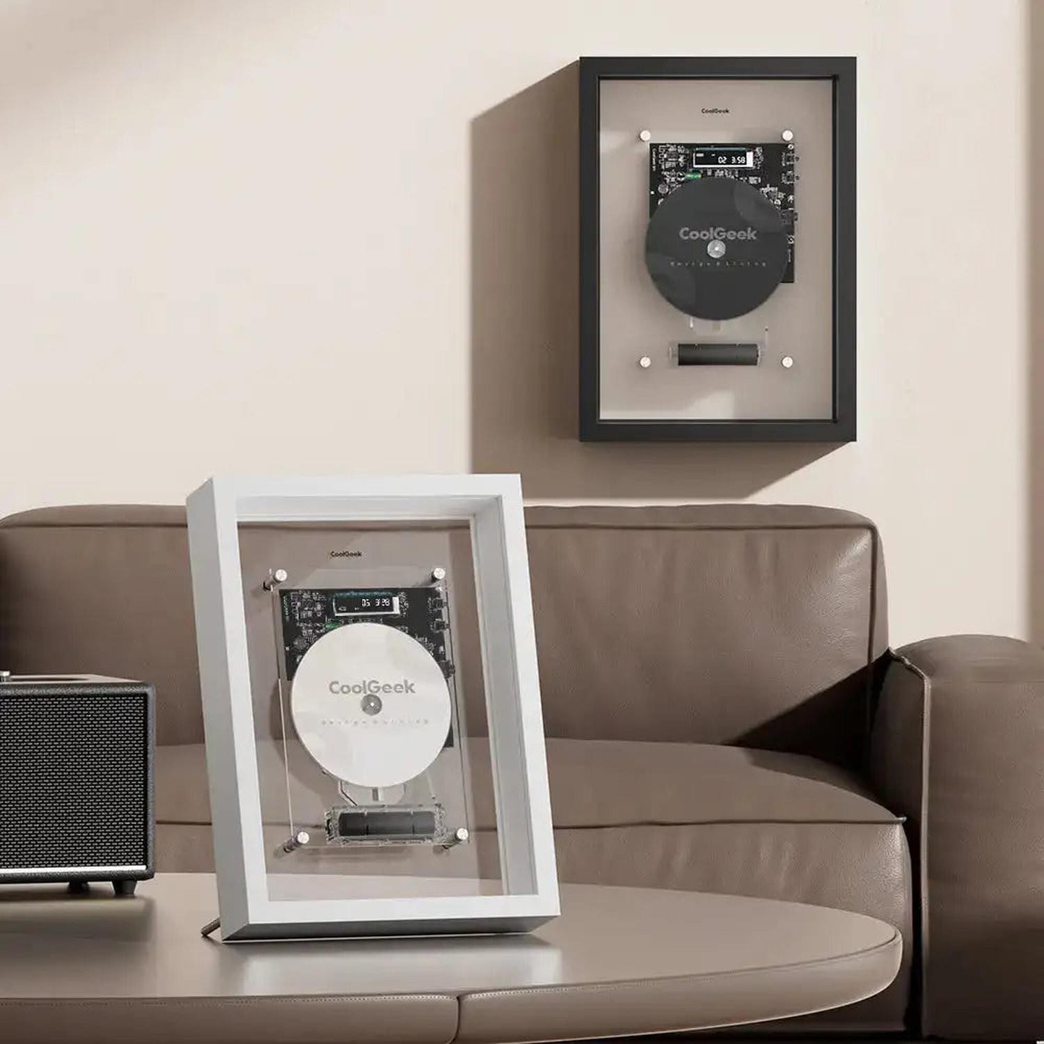 Transparent CD Player — Bluetooth Hi-Fi Audio with Vertical Display Design