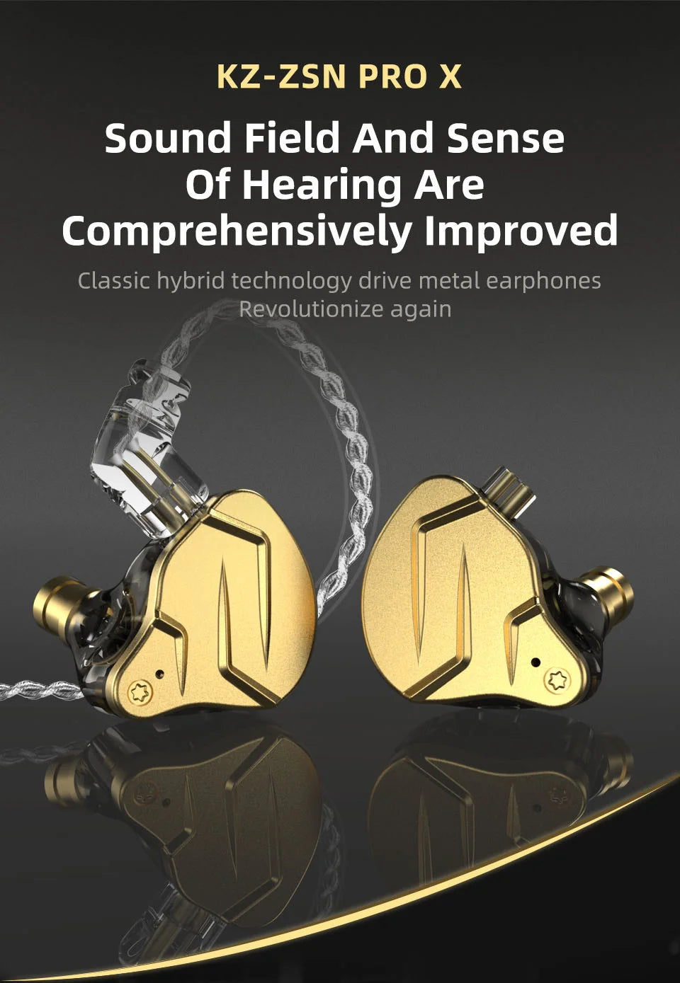 Studio-Quality Sound, Anywhere — KZ ZSN Pro X Hybrid In-Ear Earphones