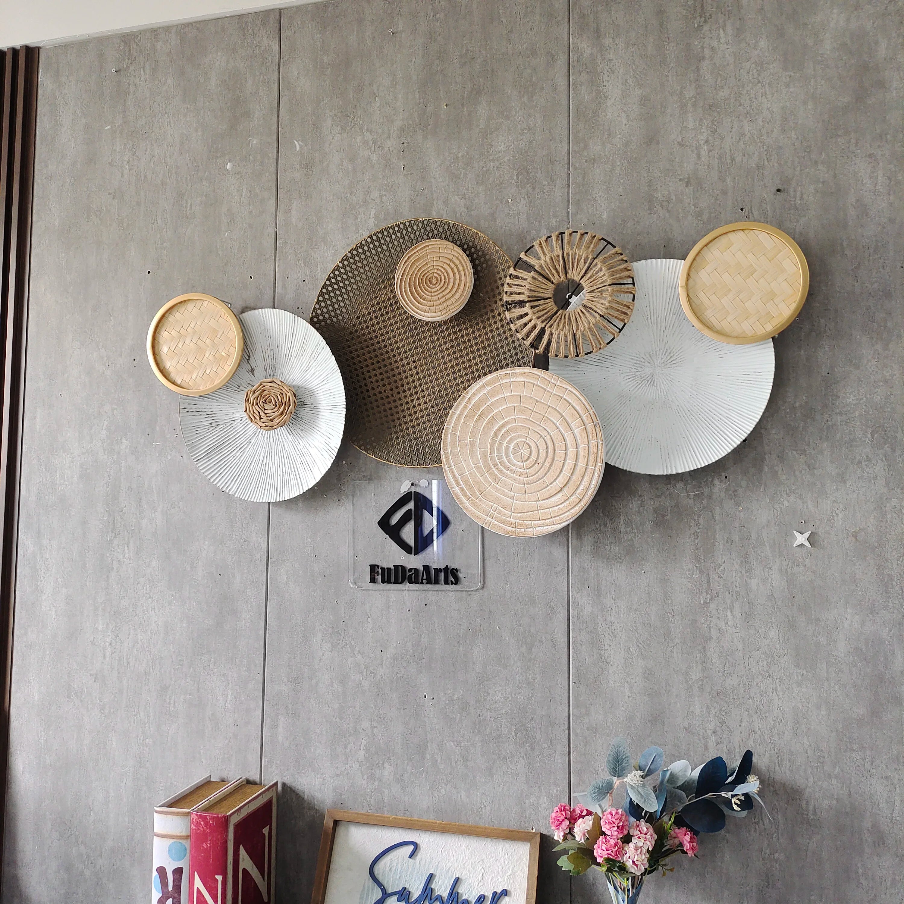 Luxury Flora Flower Metal Wall Decor (135x59cm)