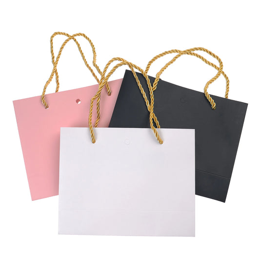 Bow Ribbon Paper Gift Bags with Handles