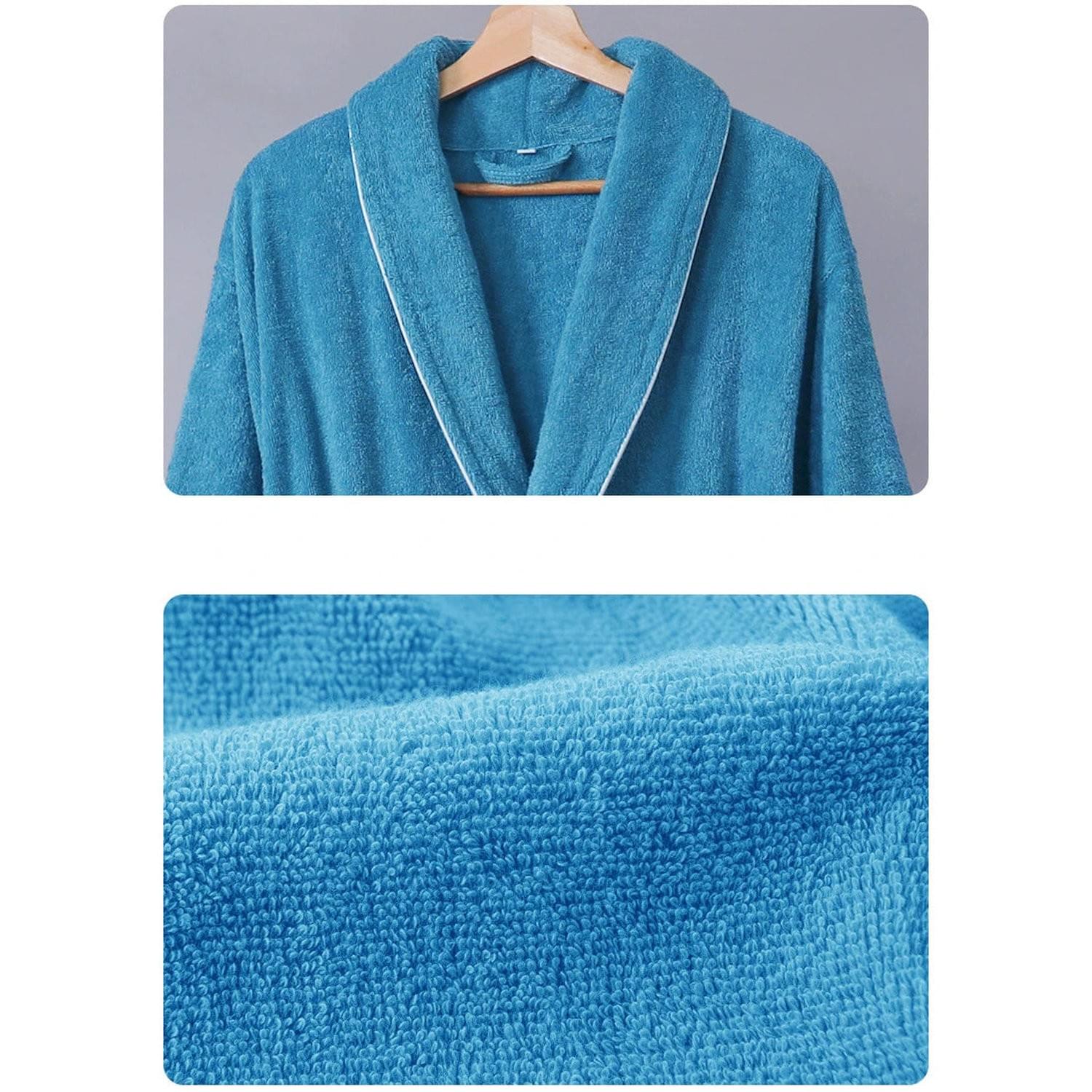 Wrapped in Warmth — 100% Cotton Terry Bathrobe for Women