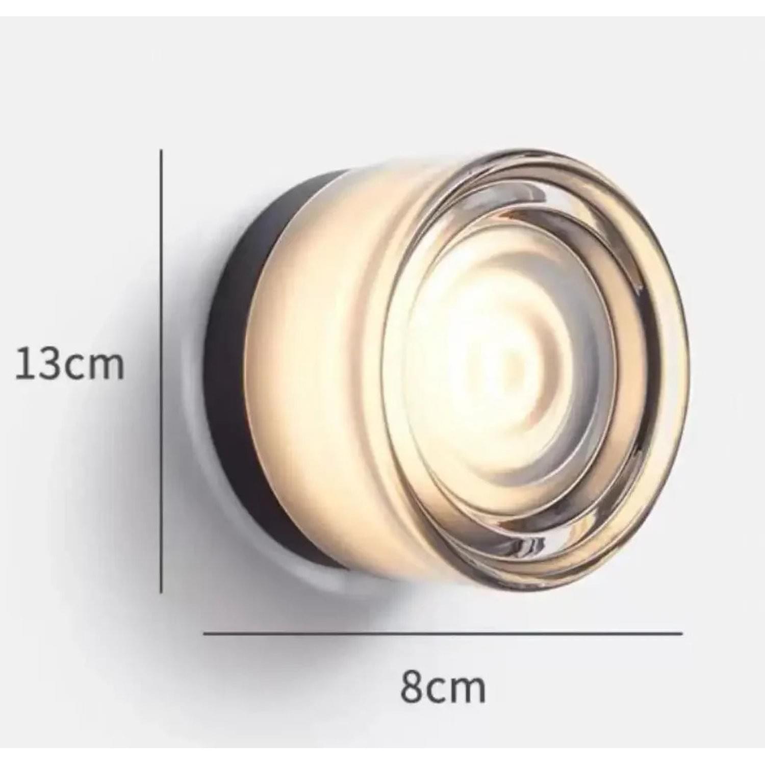 Glass Stone LED Wall Sconce