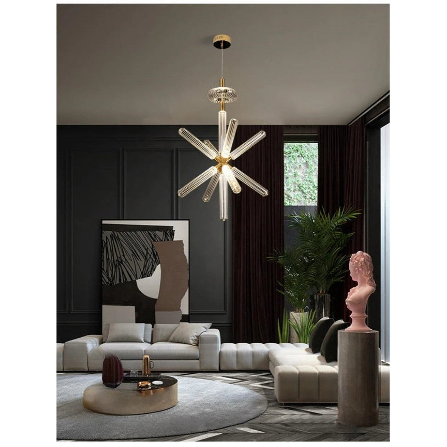 Nordic Luxury Art Glass Chandelier — High-End Pendant Lamp Home Décor