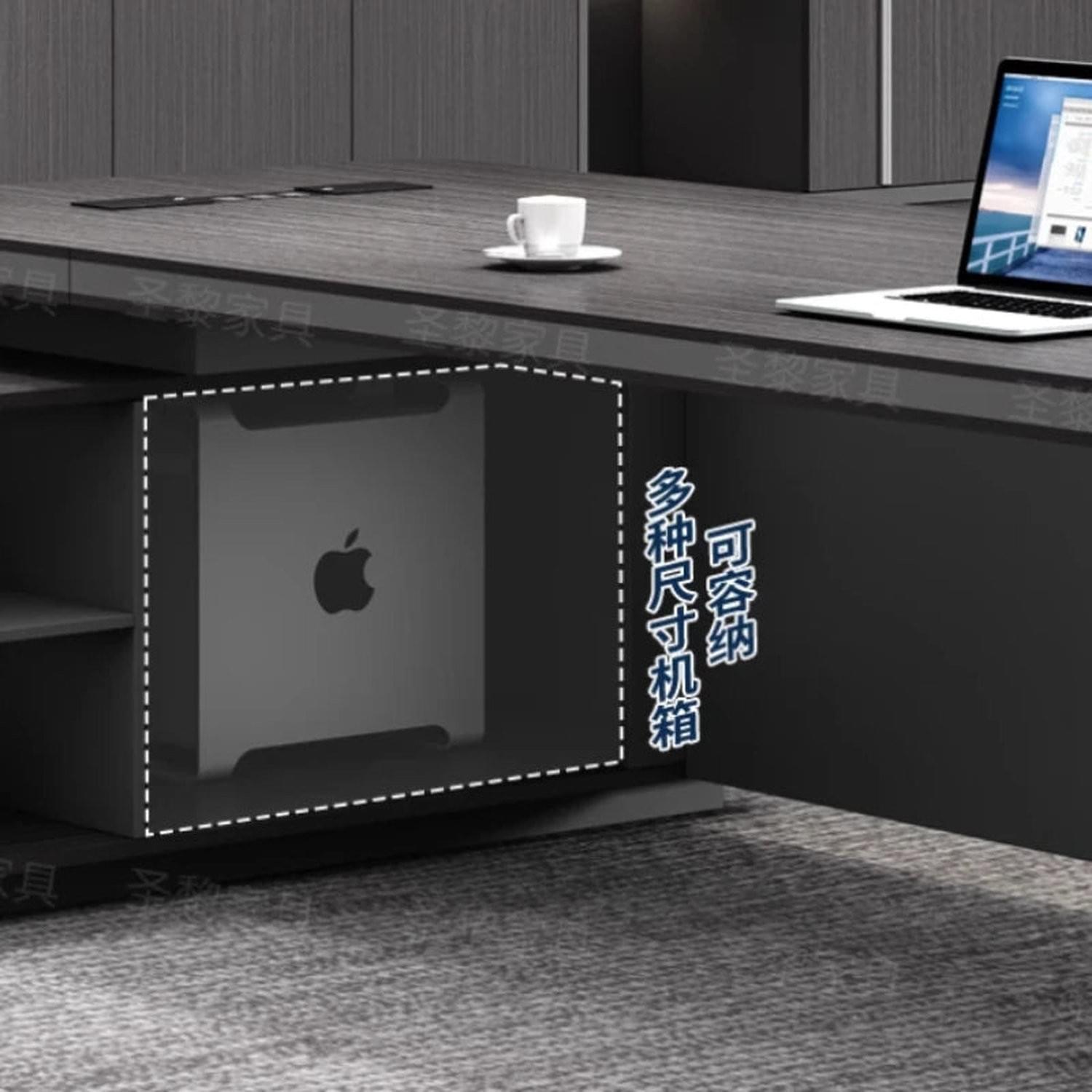 L-Shape Storage Executive Desk