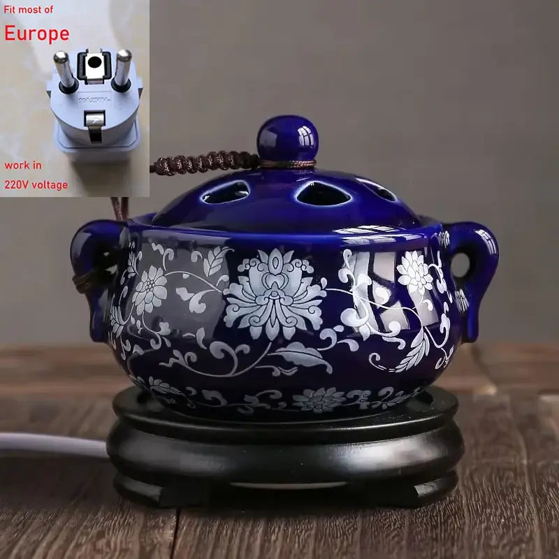 The Ritual Burner — Electric Ceramic Incense & Essential Oil Warmer with Timer