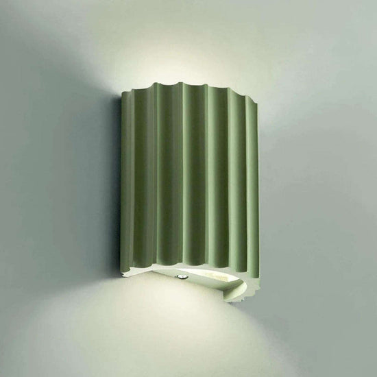 Nordic Macaroon Resin LED Wall Lamp — Sculptural Bedside Glow