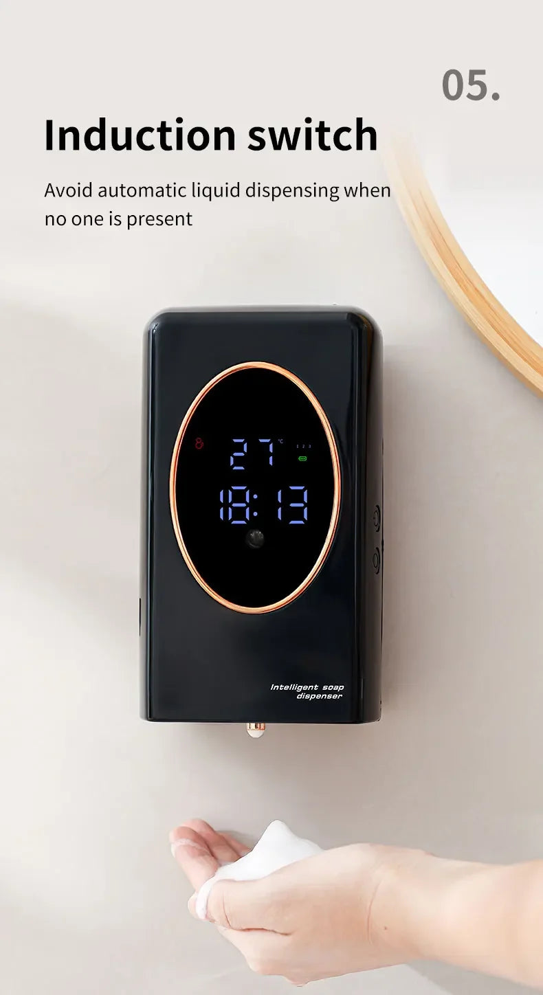 The Touchless Pour — 480ml Smart Foam Soap Dispenser, USB Rechargeable