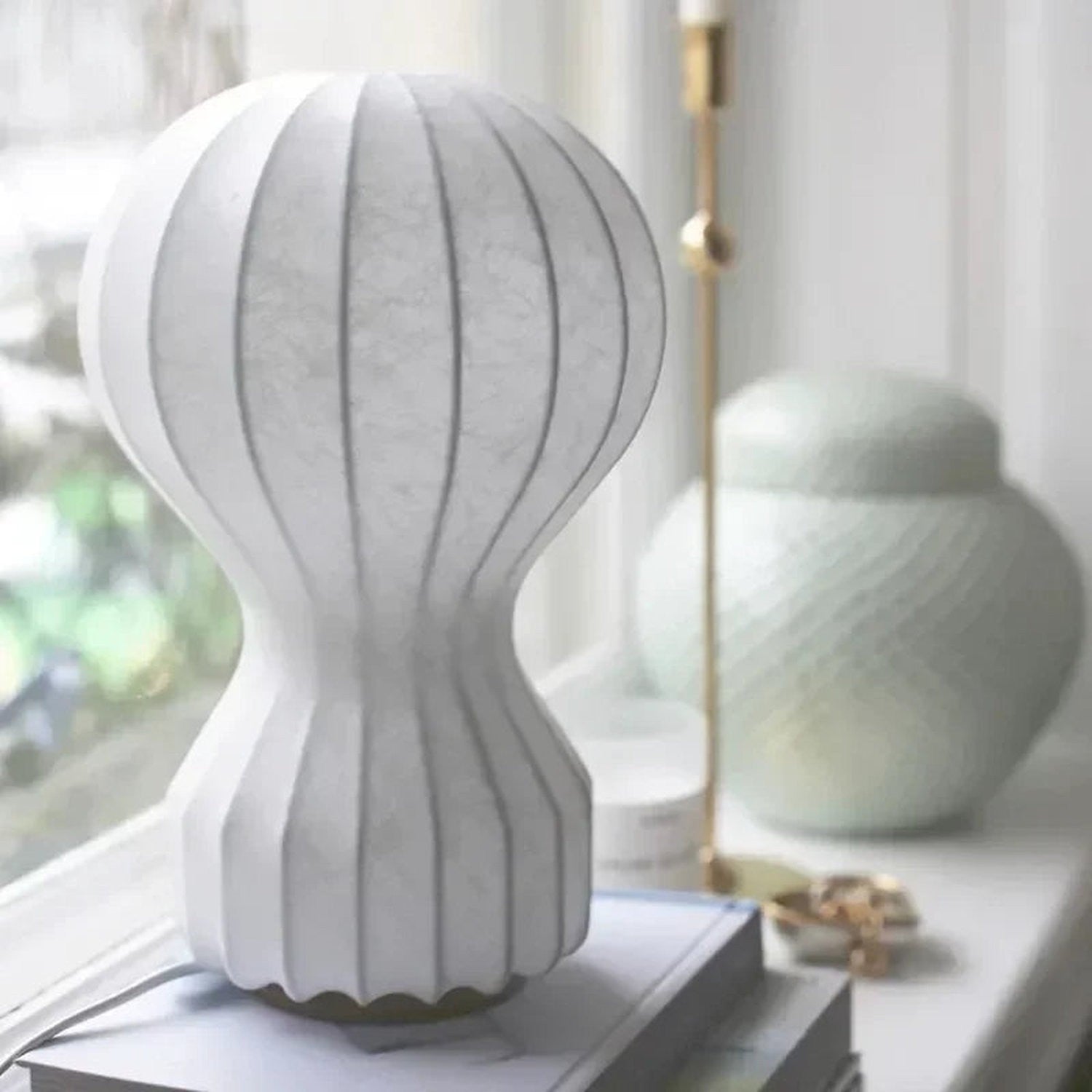 Wabi-Sabi Fabric Floor Lamp — Japandi Style for Bedroom & Living Room