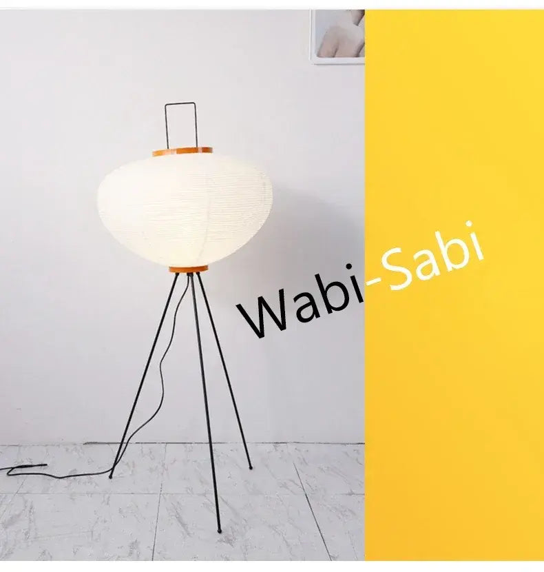Noguchi Akari Rice Paper Floor Lamp — Wabi-Sabi Standing Light