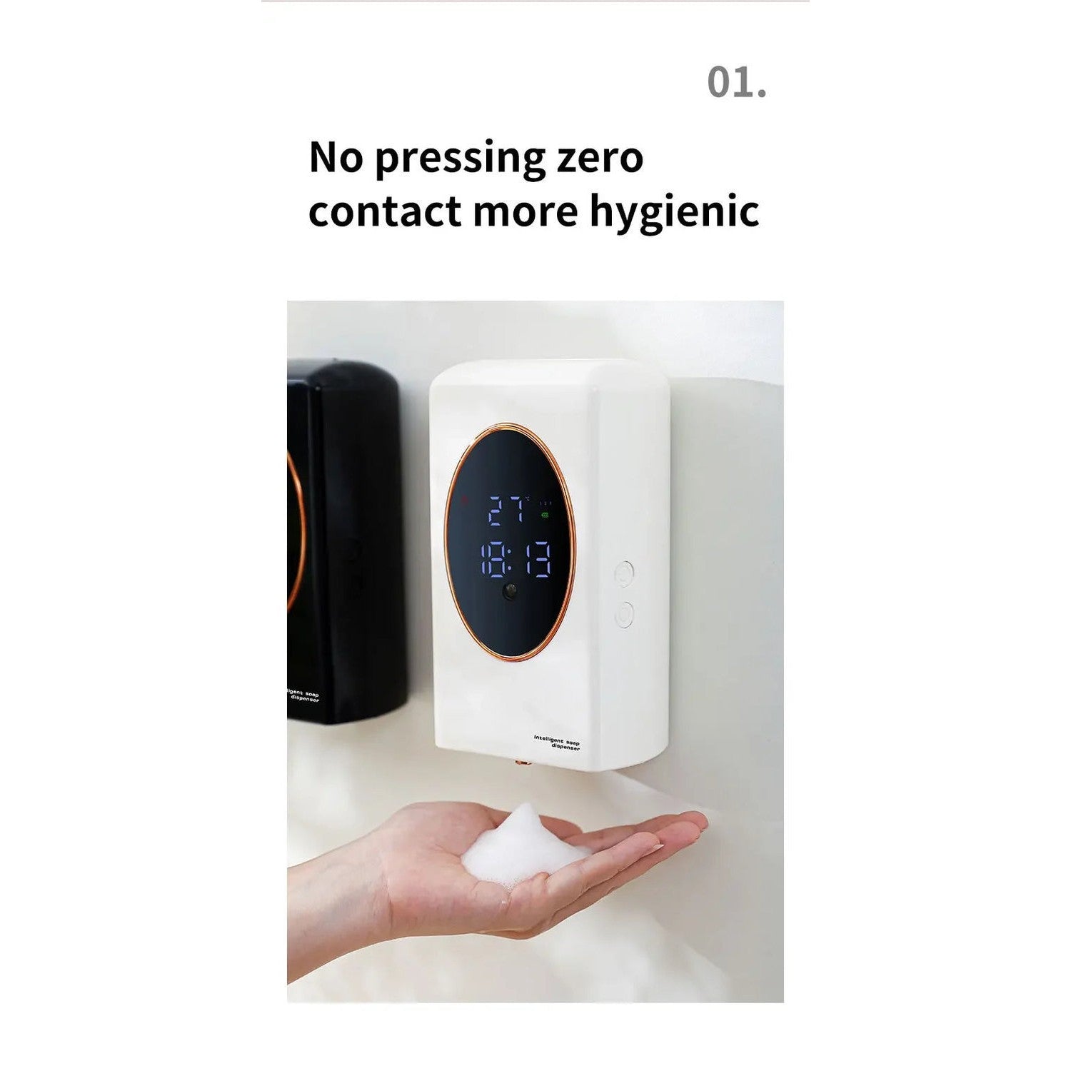 The Touchless Pour — 480ml Smart Foam Soap Dispenser, USB Rechargeable