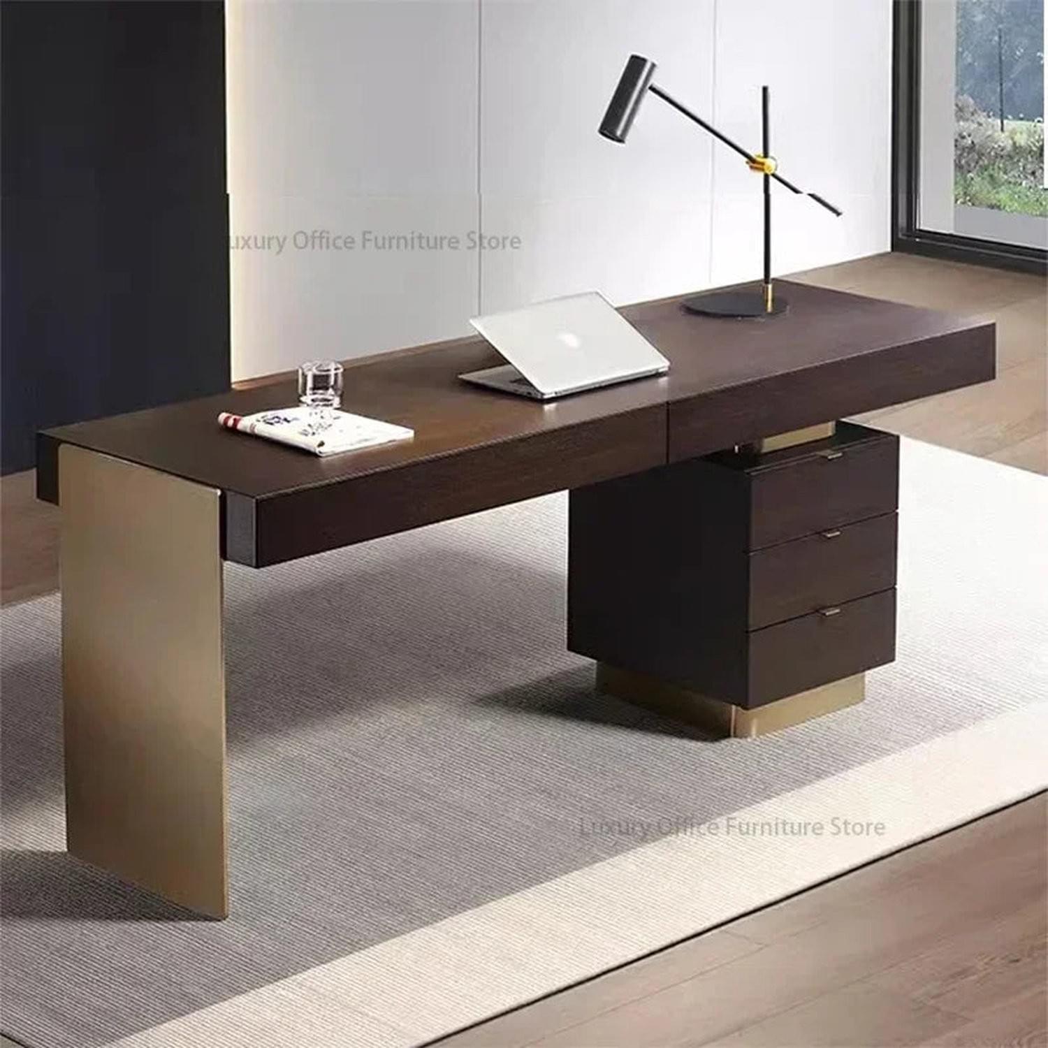 Italian Minimalist Luxury Study Desk