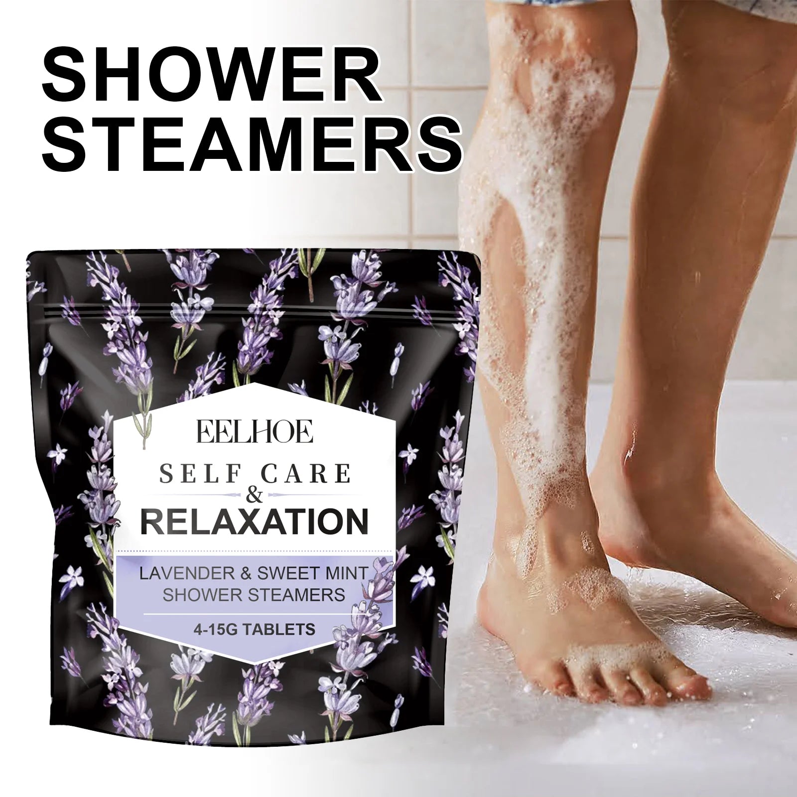 Spa in Your Shower — Lavender Aromatherapy Shower Steamer Set