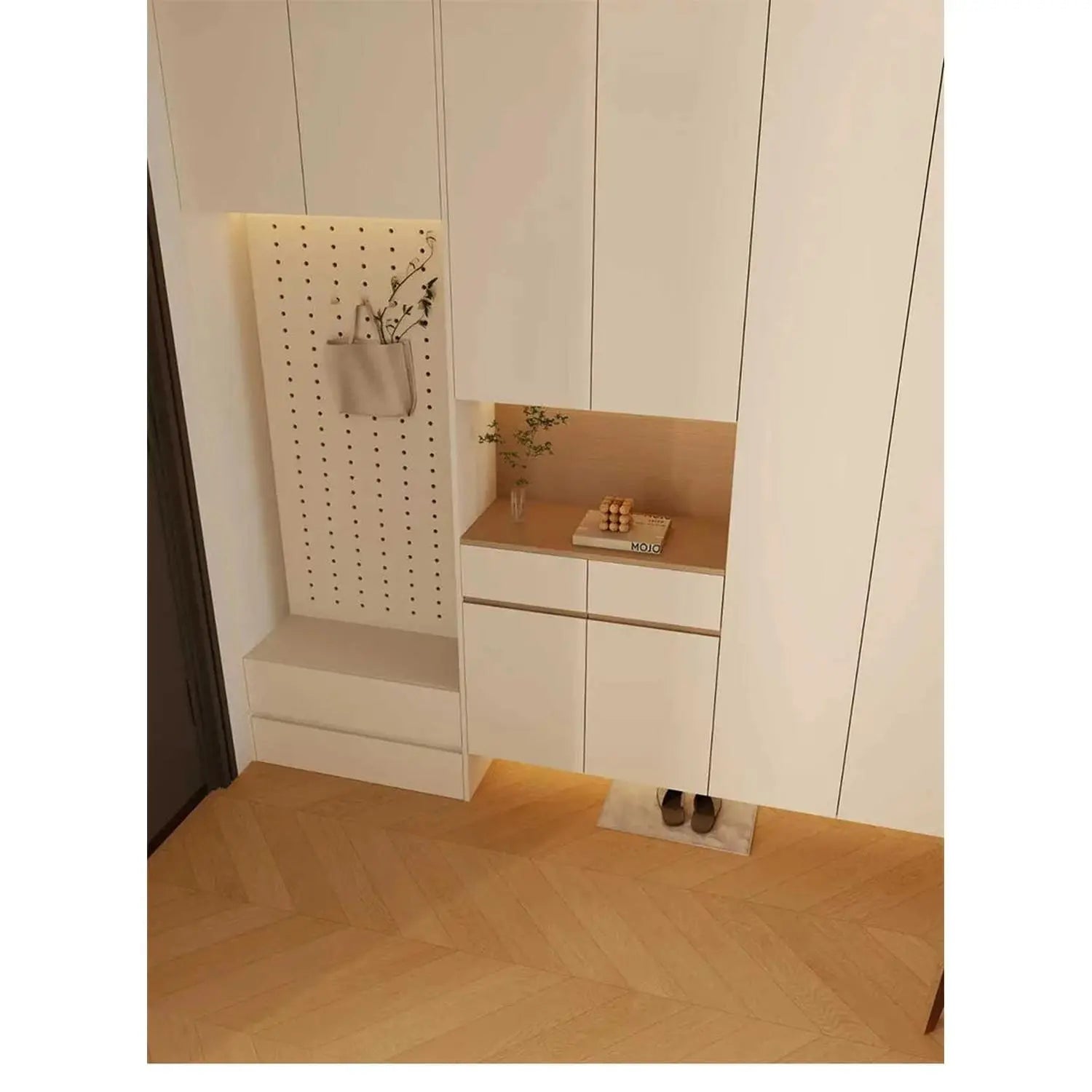 Custom Solid Wood Entryway Shoe Cabinet Jonine’s Corner