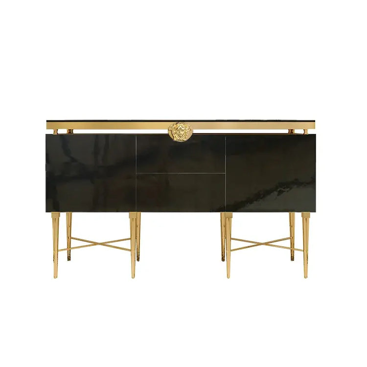 Modern Wooden Sideboard & Pantry Cabinet — Living Room Storage with Side Table Jonine’s Corner