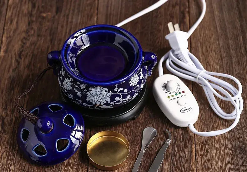 The Ritual Burner — Electric Ceramic Incense & Essential Oil Warmer with Timer