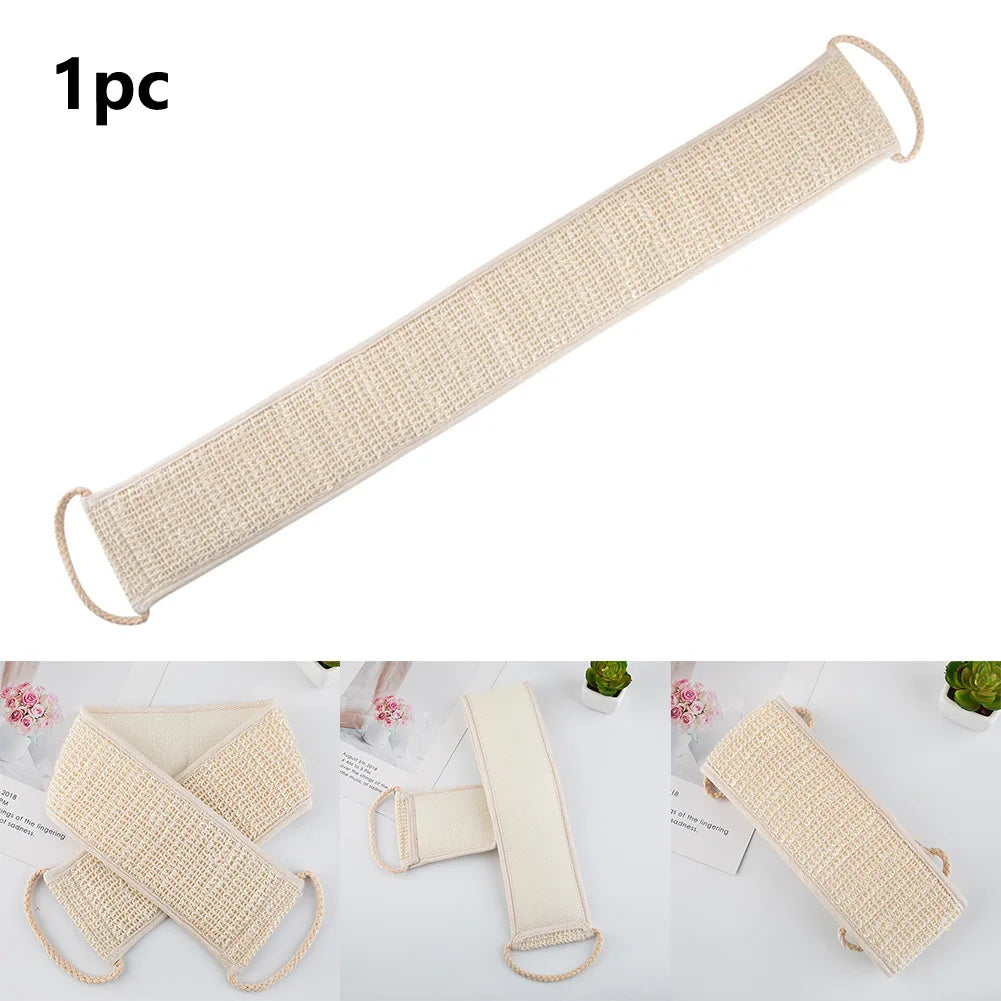 The Deep Clean — Sisal Back Scrubber Belt for Shower Exfoliation