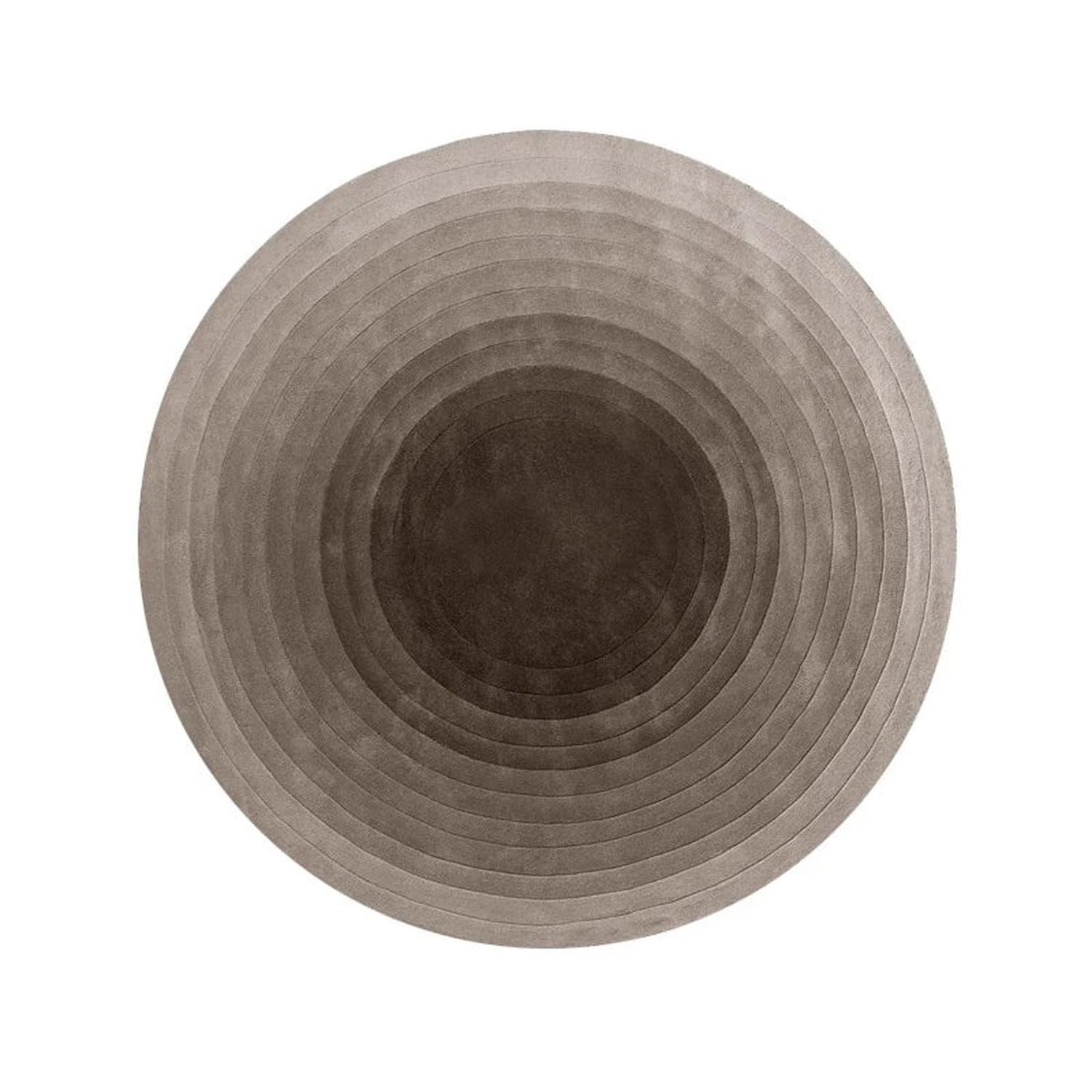 Round Gradient Area Rug — Machine Washable Non-Slip Floor Mat for Living Room & Bedroom