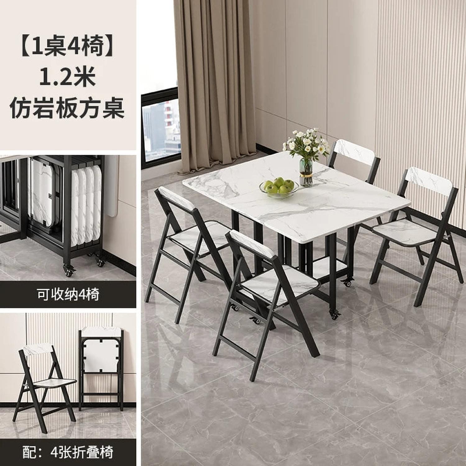 Italian Luxury Foldable Dining Table