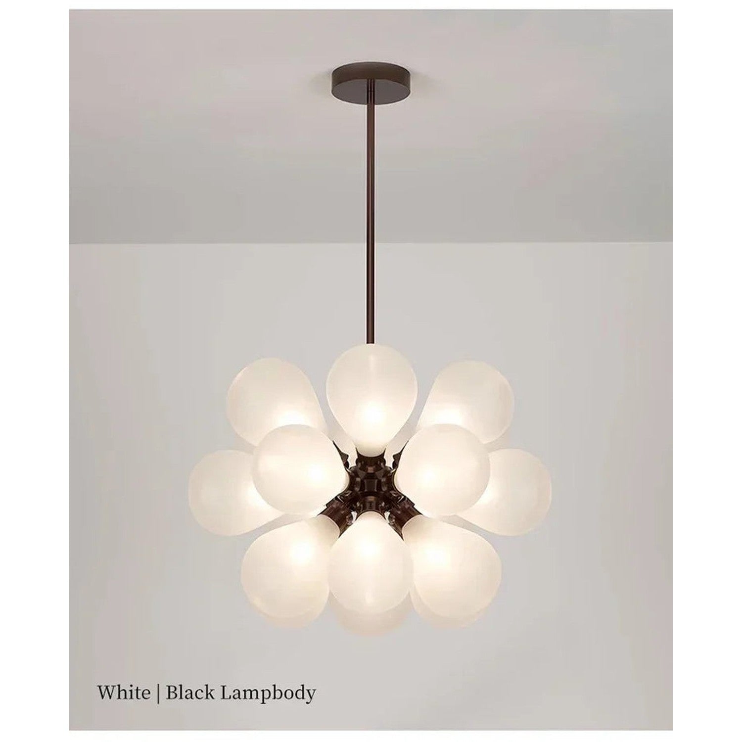 Suspended in Light — Designer Glass Bubble Chandelier for Bedroom & Living Room