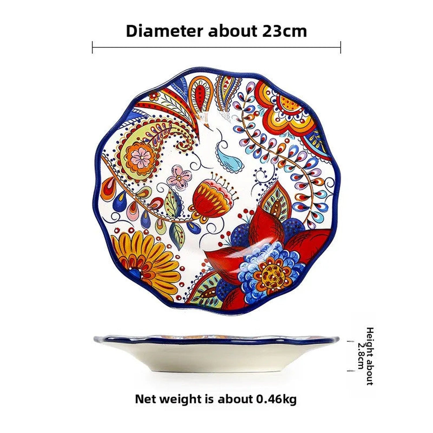 The Artisan Table — Hand-Painted Ceramic Dinner Plate