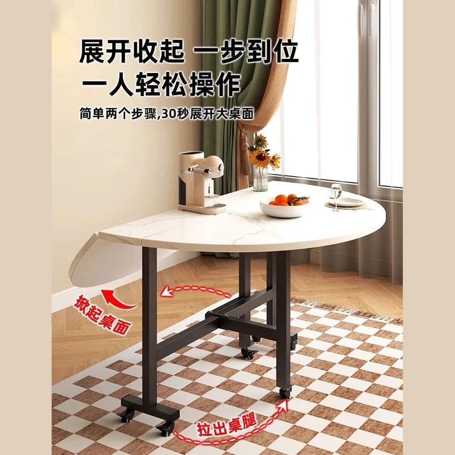 Gather & Dine — Minimalist Round Dining Table with Metal Legs, 100cm & 120cm Jonine’s Corner