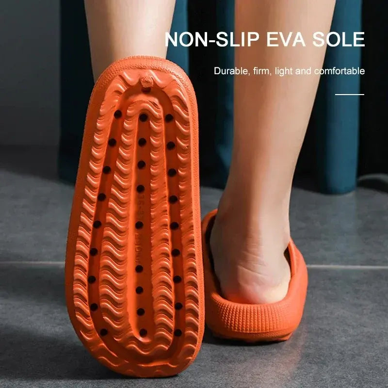 Cloud Comfort EVA Bathroom Slippers — 4cm Thick Sole, Indoor Home Sandals