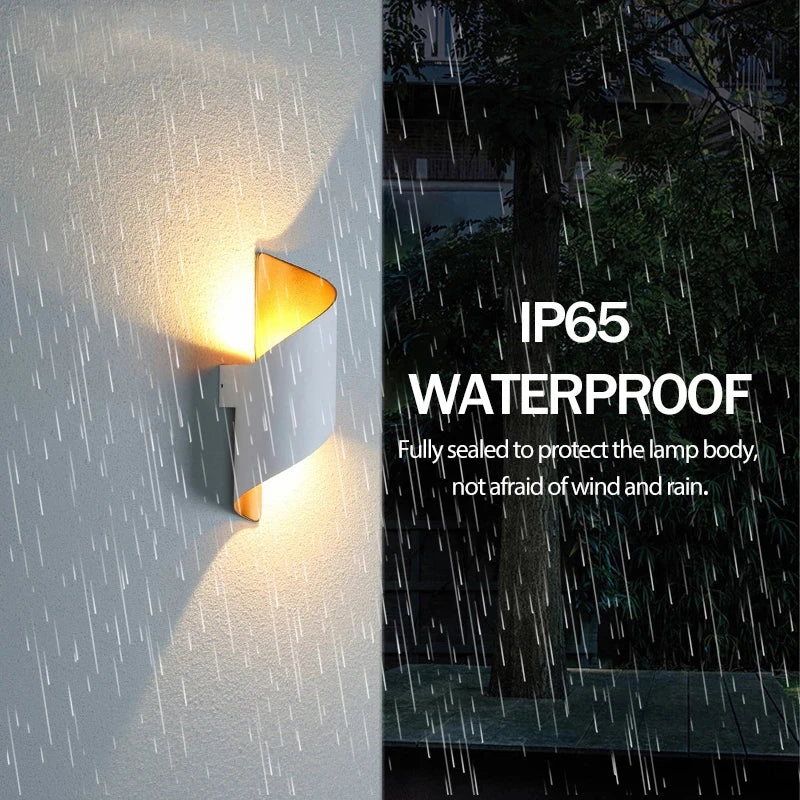 Spiral LED Wall Light — Nordic Modern Indoor & Outdoor Sconce