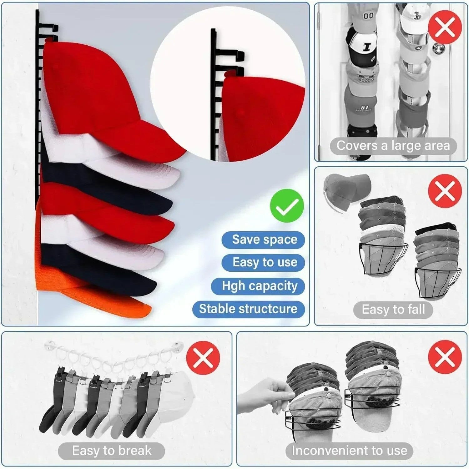 Wall-Mount Hat Rack