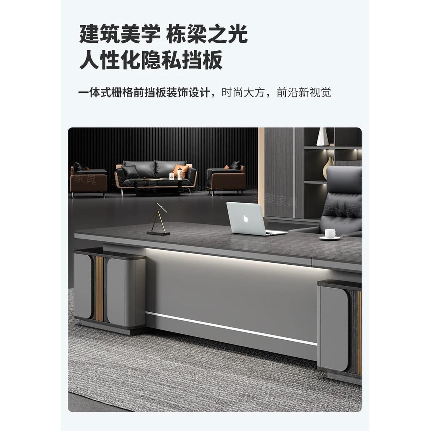 L-Shape Storage Executive Desk