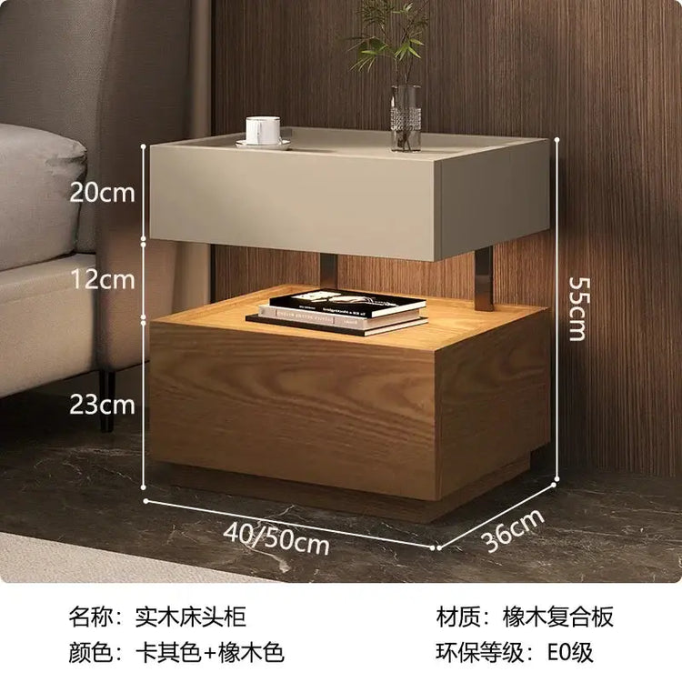 Simple European Bedside Table Classic Storage Luxury Trendy Night Table Modern Premium Comodini Camera Letto Bedroom Furnitures Jonine&