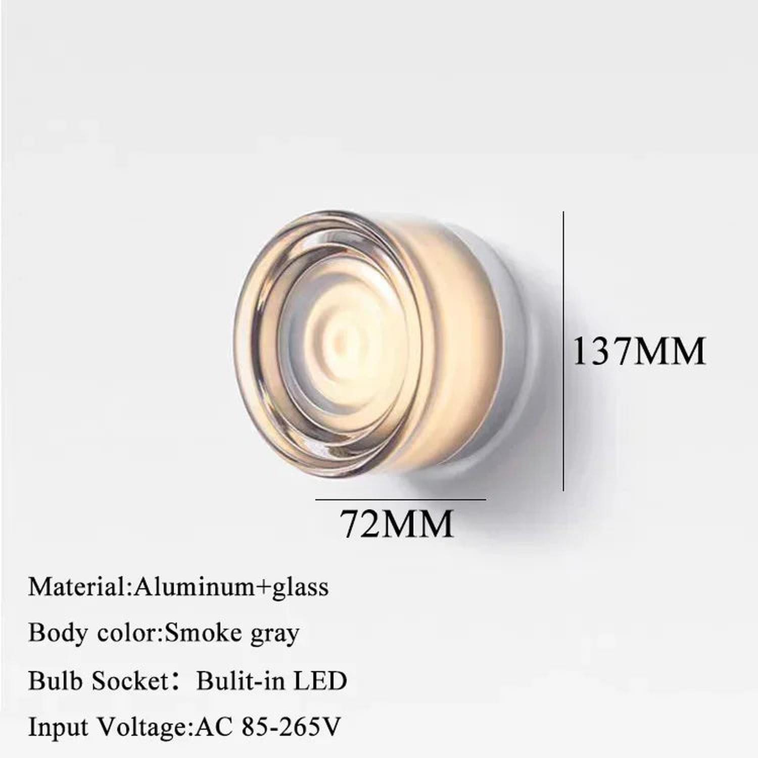 Glass Stone LED Wall Sconce