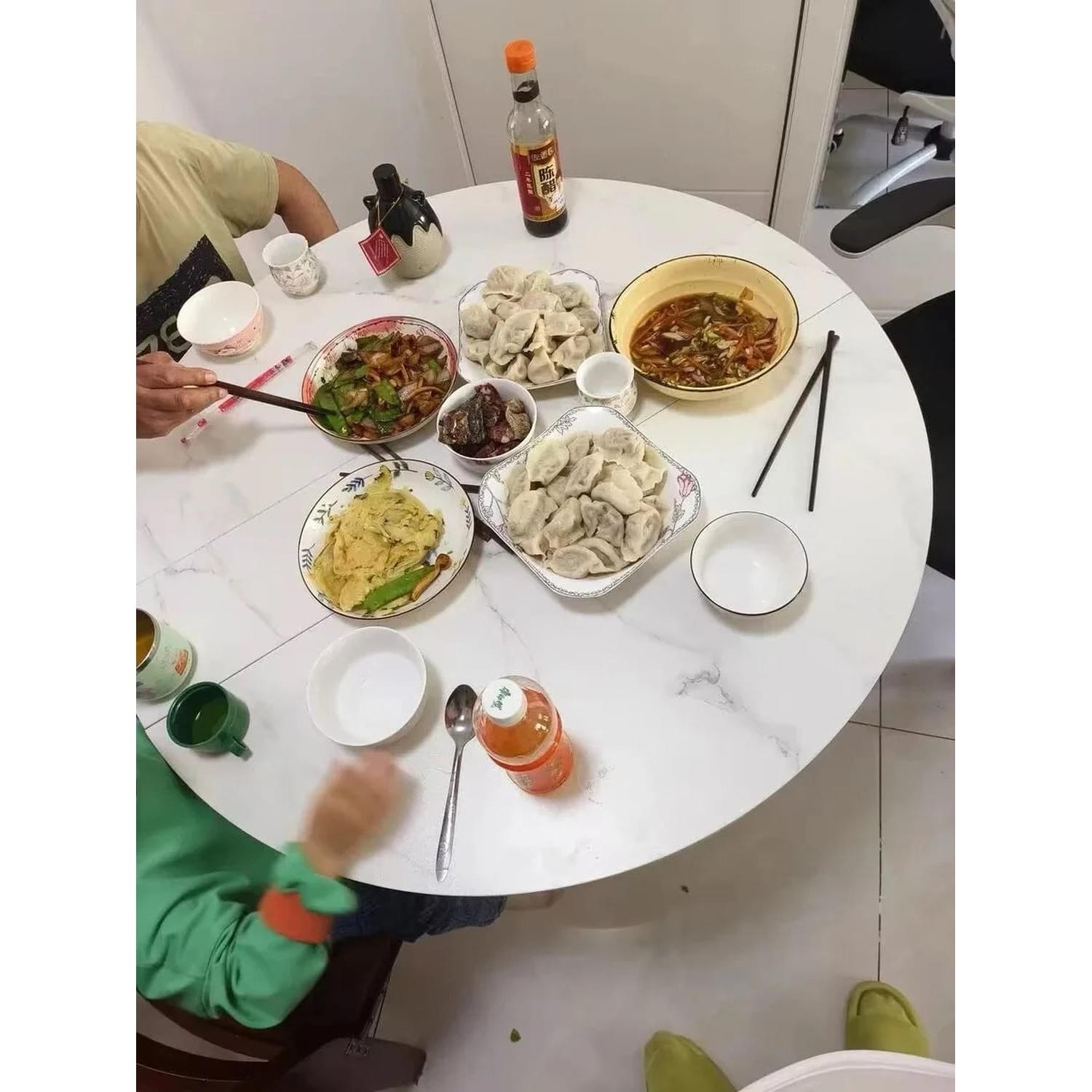 Round Foldable Dining Table — 100 & 120cm