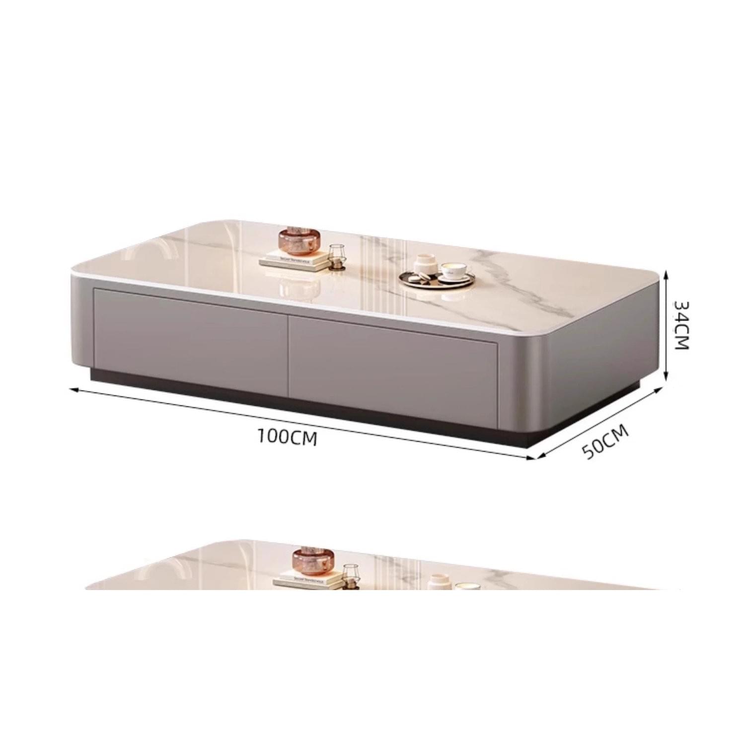 Nordic Clear Designer Coffee Table — Minimalist Living Room Décor