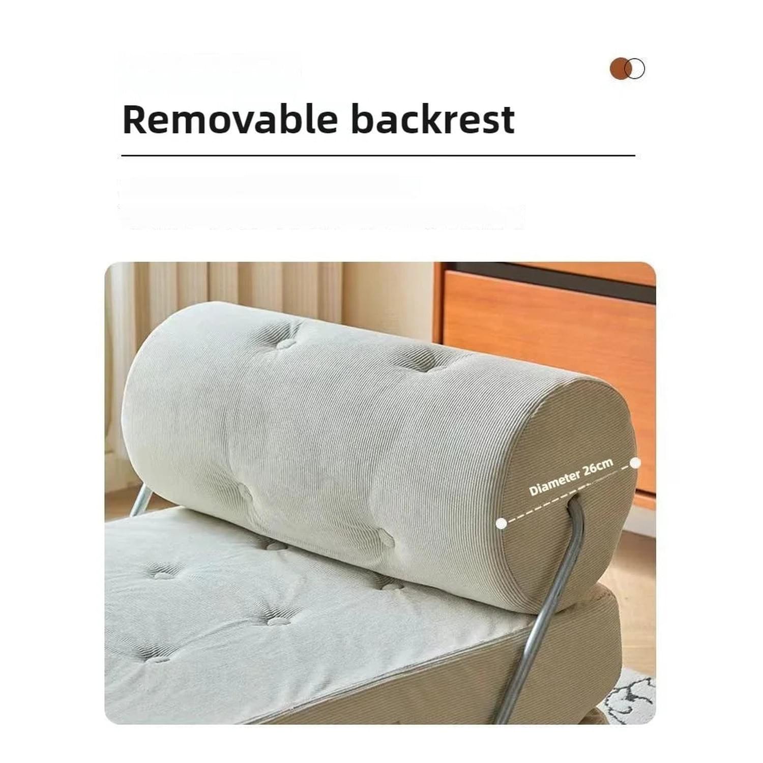 Foldable Nordic Sofa Bed — 1-Person Lazy Sofa for Bedroom & Living Room