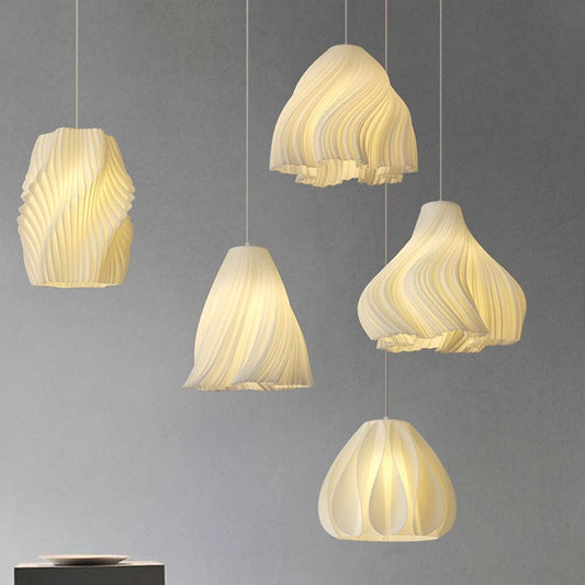 3D Floral Resin Pendant Light — Nordic Chandelier