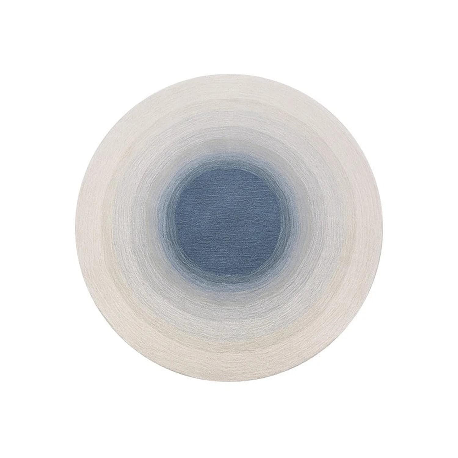 Round Gradient Area Rug — Machine Washable Non-Slip Floor Mat for Living Room & Bedroom
