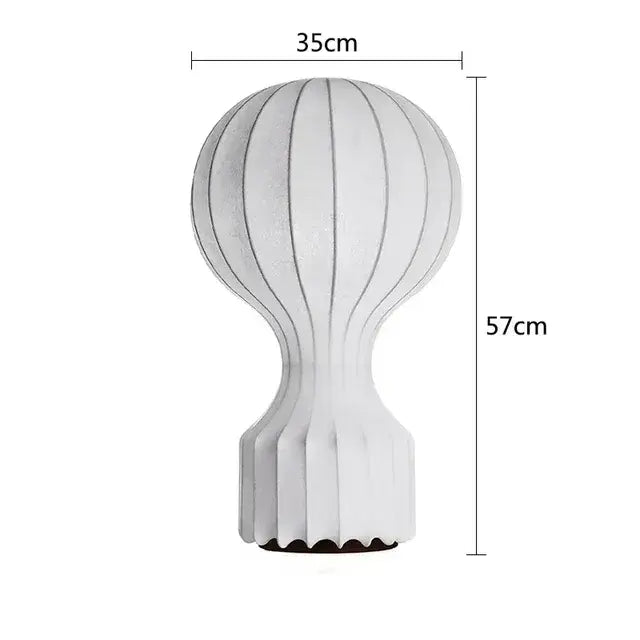 Wabi-Sabi Paper Floor Lamp — Japanese Art Deco Dimmable