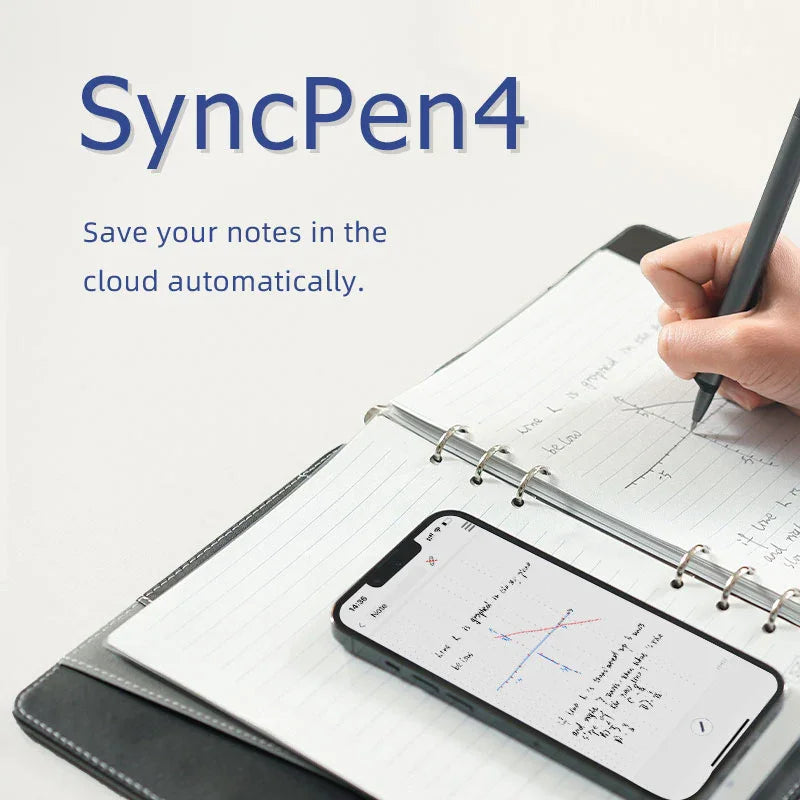 The Smart Notebook — NewYes Reusable Notebook + SyncPen 4 Set with Multi-Language Translation