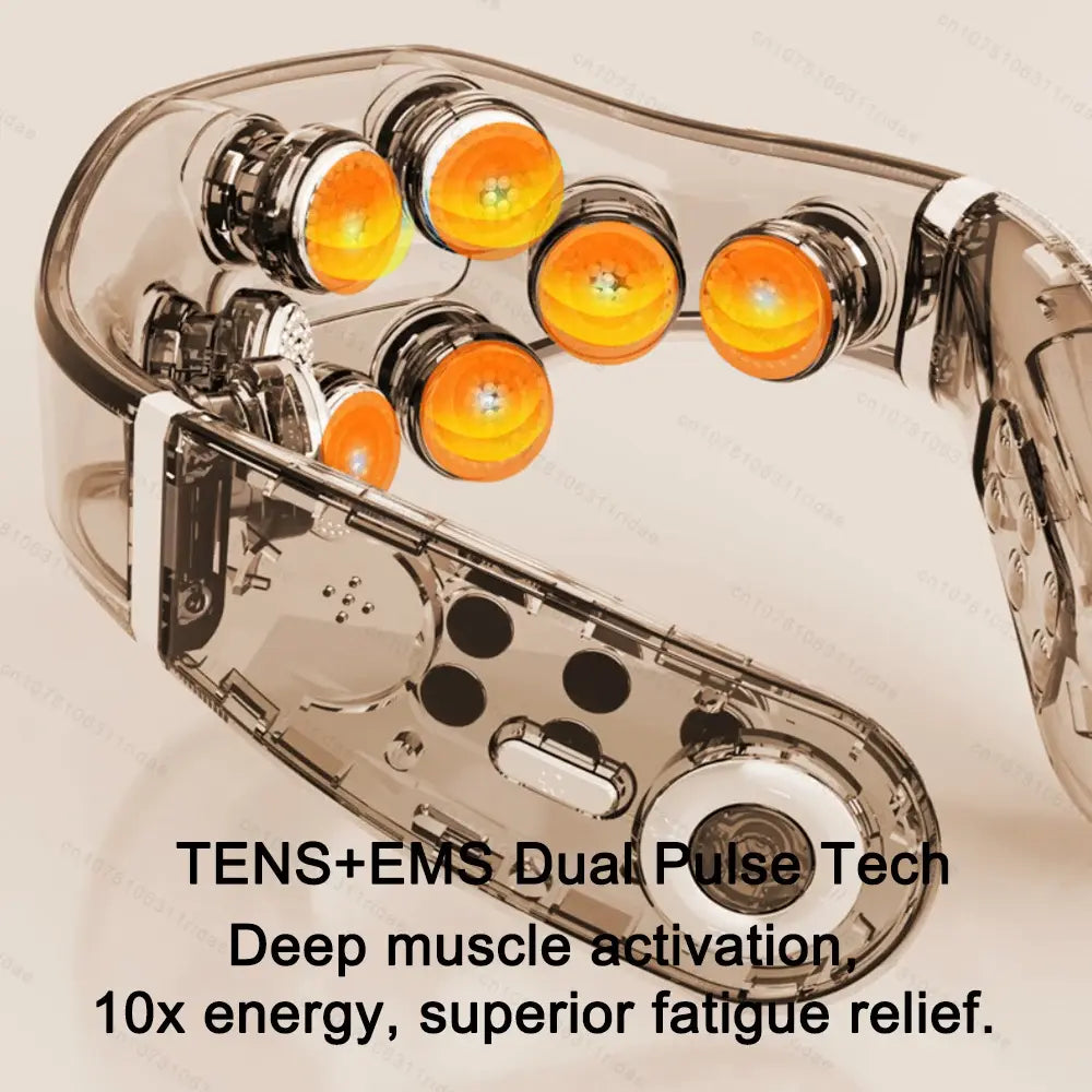 The Tension Release — 8D Electric Pulse Neck & Shoulder Massager with Heat
