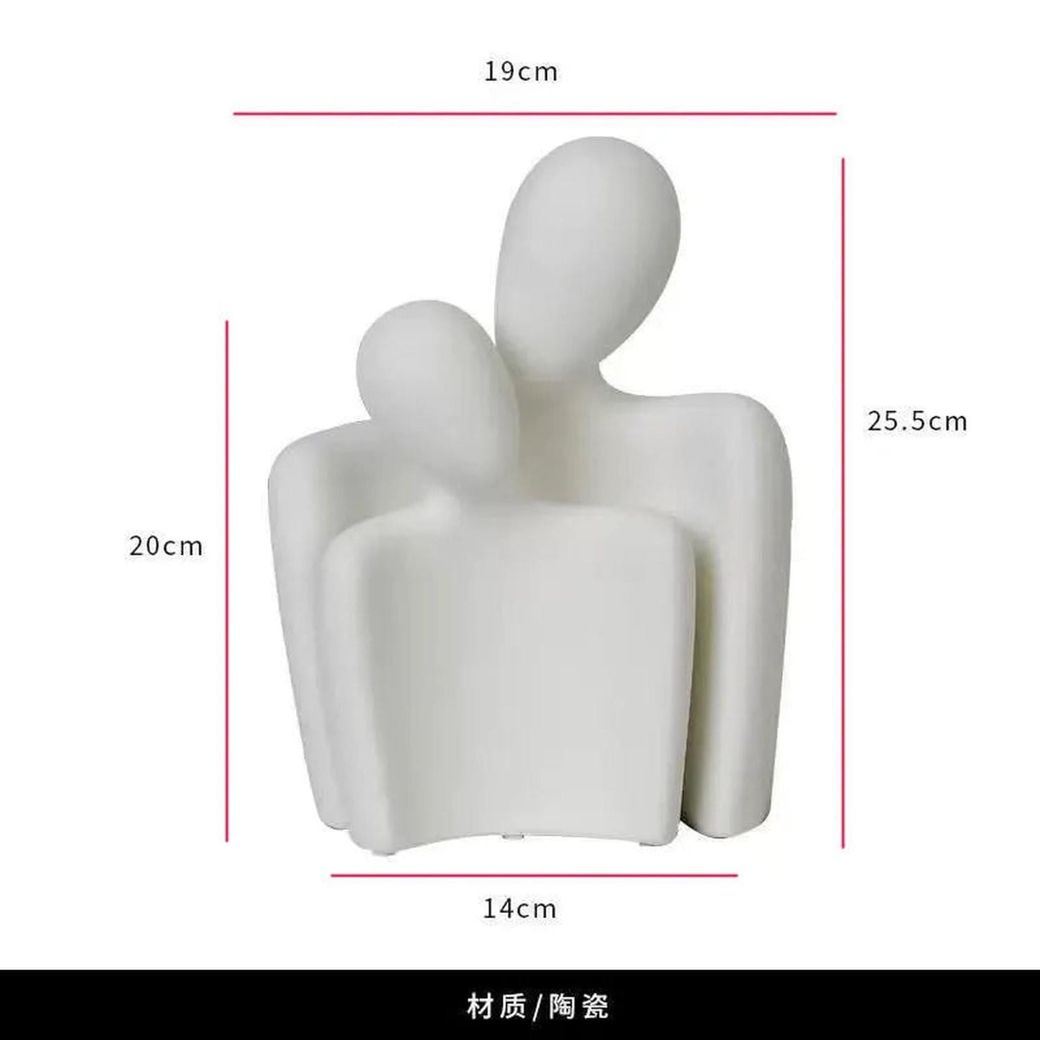 The Hug That Stays — Ceramic Love Sculpture for Home & Gifting
