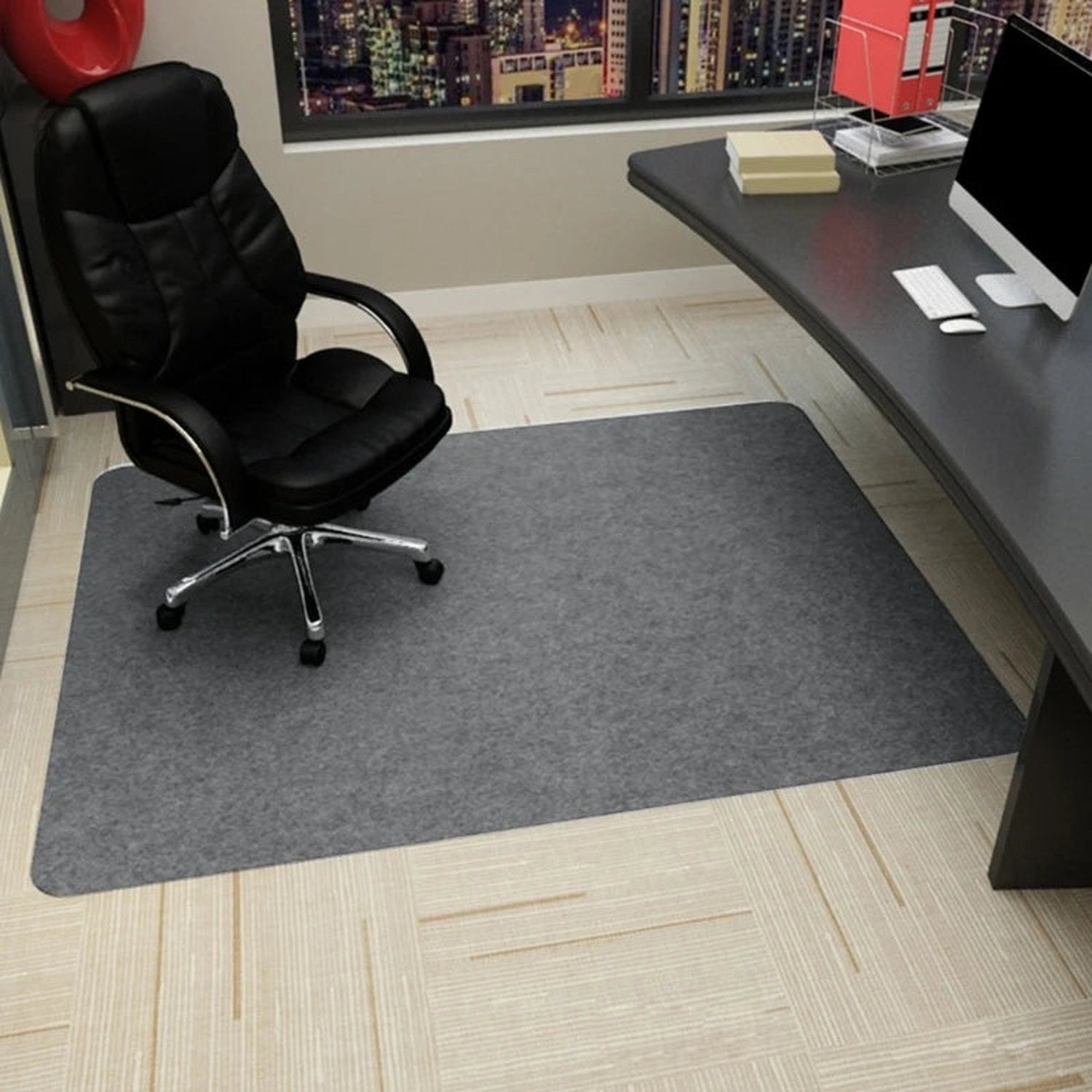 Protect Your Floor, Own Your Space — 90x120cm Office Chair Mat for Hard Floors