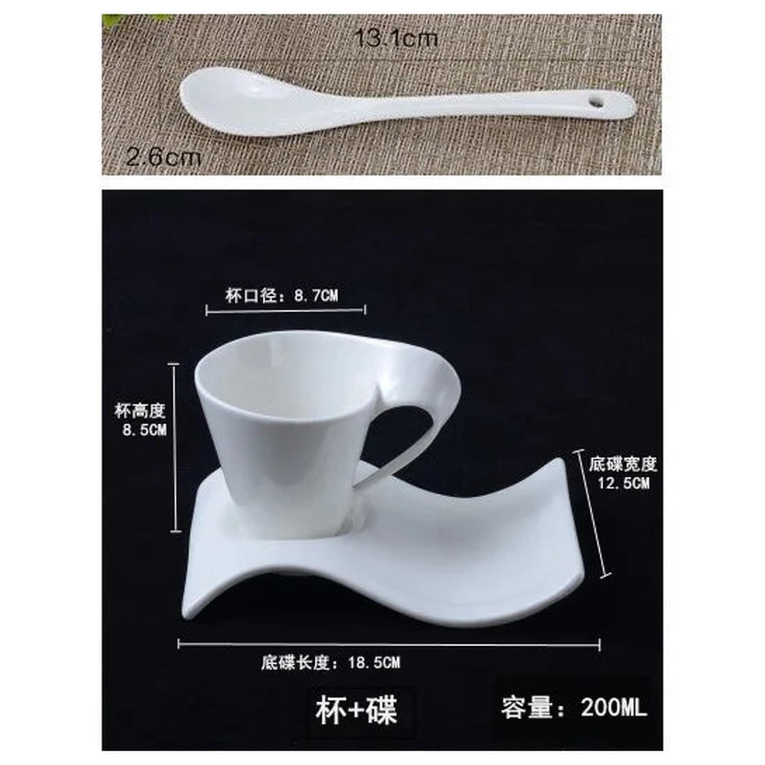 The Morning Ritual — Wavy Ceramic Coffee Cup