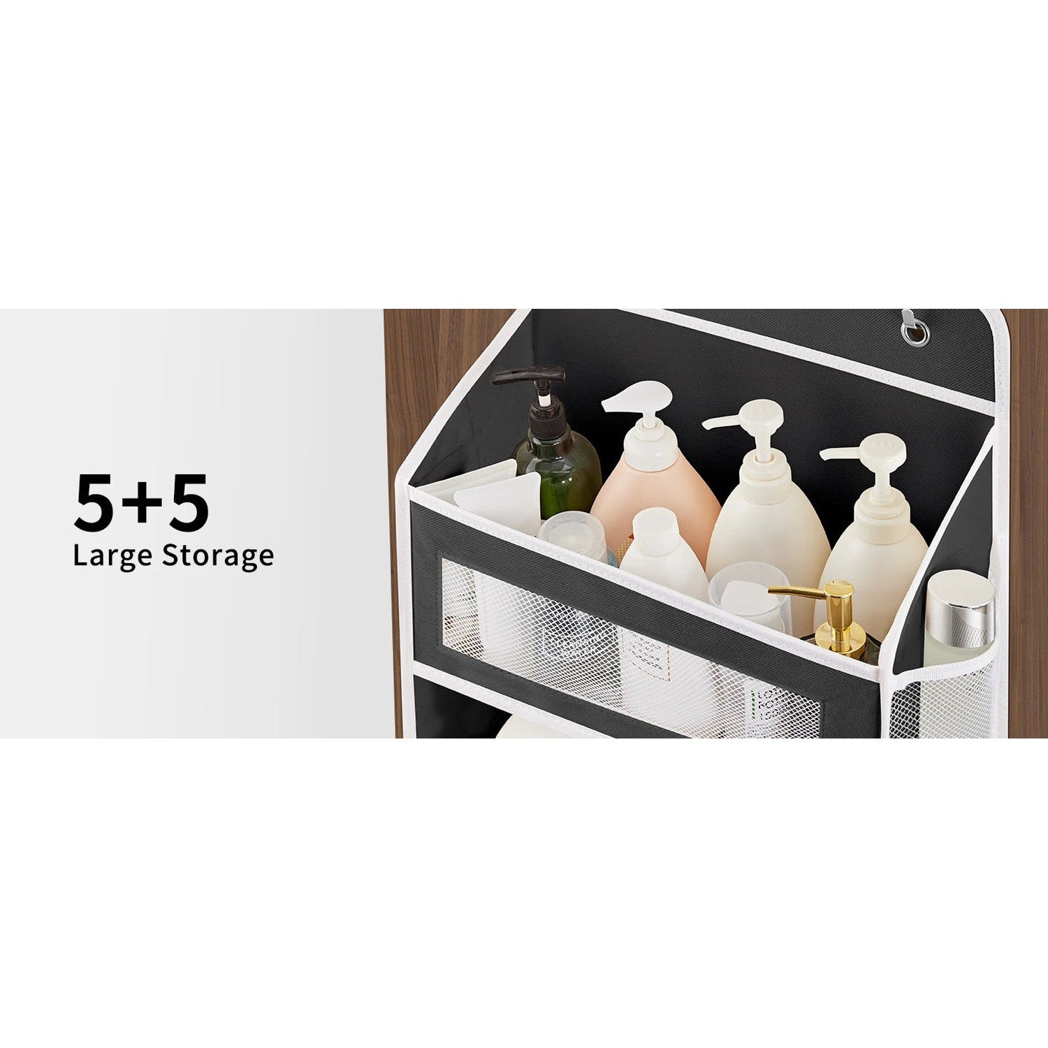 Over-the-Door 5-Shelf Fabric Organizer